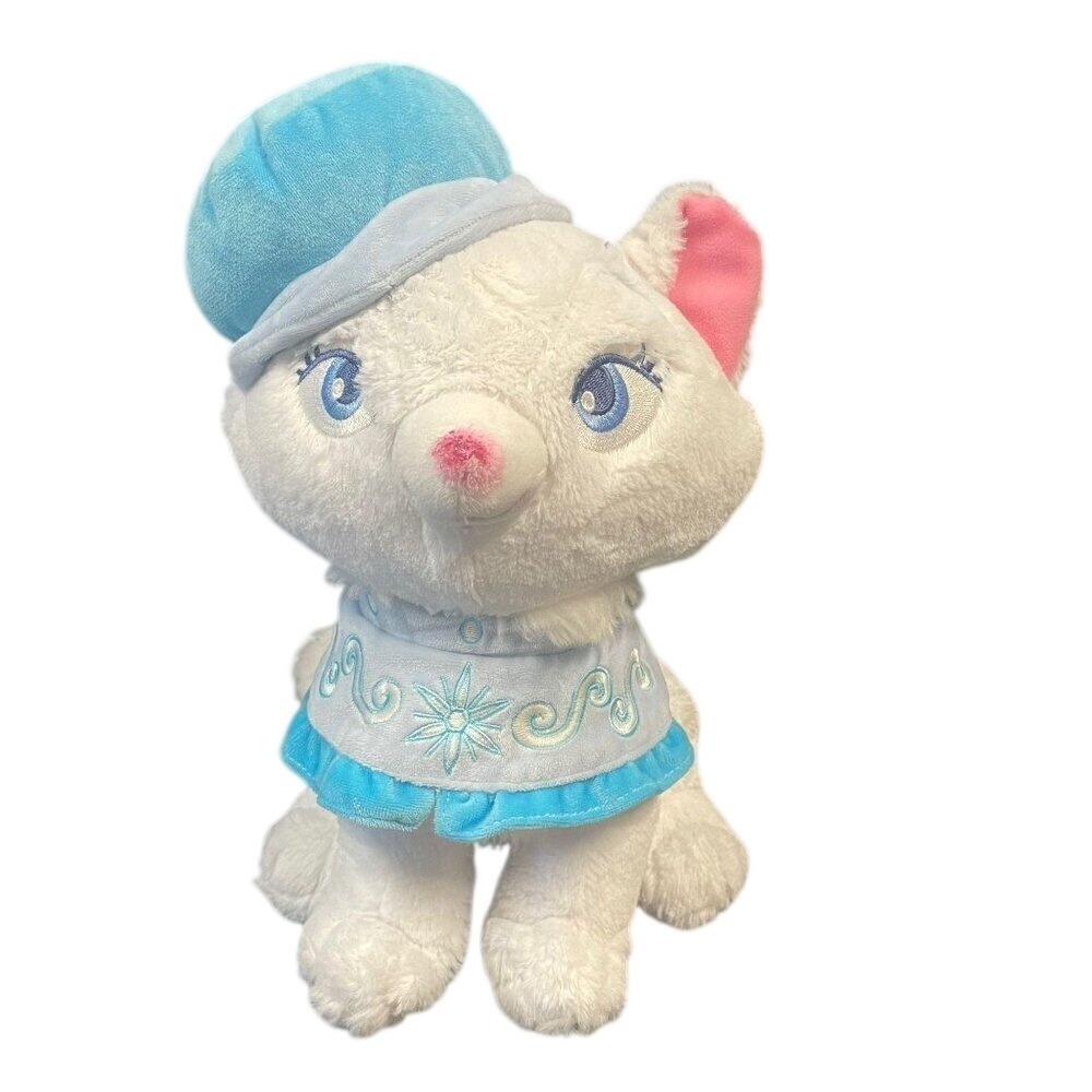 Disney Store‎ Marie Plush Kids White Blue Winter Cape Aristocats Cat